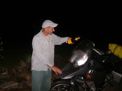 Ross christening the bike1.JPG